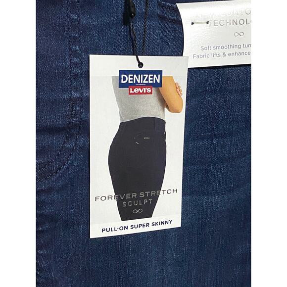 Denizen Levis Pull On Super Skinny Jeans Womens 6 W28 Forever Stretch Sculpt NWT - Picture 5 of 11